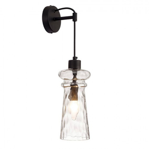 Светильник настенный 4966/1W Odeon Light Матовый черный/прозрачный/металл/стекло