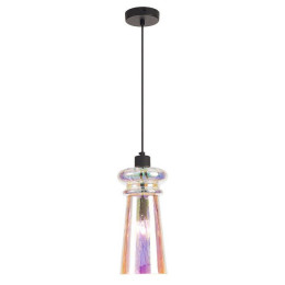 Светильник подвесной 4967/1 Odeon Light Матовый черный/разноцветный/металл/стекло