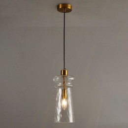 Светильник подвесной 4998/1 Odeon Light Бронзовый/прозрачный/металл/стекло
