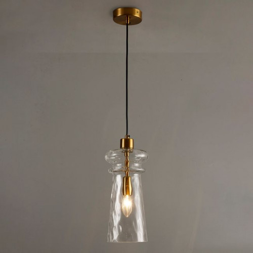 Светильник подвесной 4998/1 Odeon Light Бронзовый/прозрачный/металл/стекло