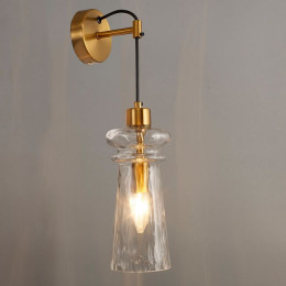 Светильник настенный 4998/1W Odeon Light Бронзовый/прозрачный/металл/стекло