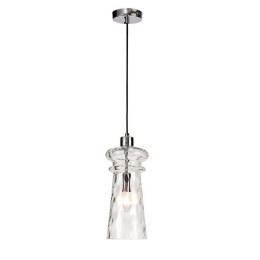 Светильник подвесной 4968/1 Odeon Light Хром/прозрачный/металл/стекло