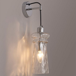 Светильник настенный 4968/1W Odeon Light Хром/прозрачный/металл/стекло