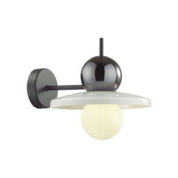 Светильник настенный 5014/1WD Odeon Light Черный/белый/белый матовый металл/стекло