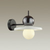 Светильник настенный 5014/1WD Odeon Light Черный/белый/белый матовый металл/стекло