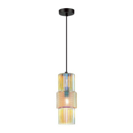 Светильник подвесной 5018/1 Odeon Light Черный/разноцветный/металл/стекло