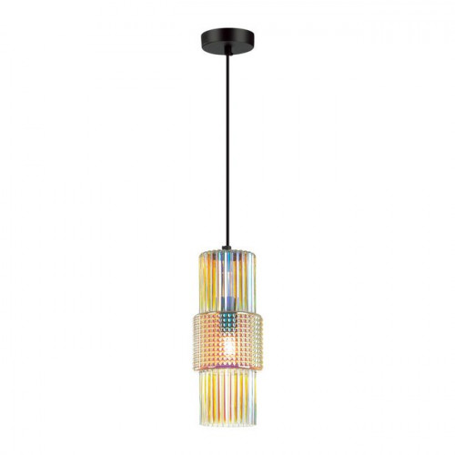 Светильник подвесной 5018/1 Odeon Light Черный/разноцветный/металл/стекло