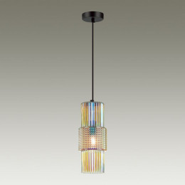 Светильник подвесной 5018/1 Odeon Light Черный/разноцветный/металл/стекло