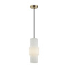 Светильник подвесной 5020/1 Odeon Light Бронзовый/белый матовый/металл/стекло