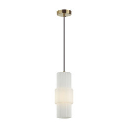 Светильник подвесной 5020/1 Odeon Light Бронзовый/белый матовый/металл/стекло