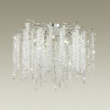 Люстра 5004/8C Odeon Light Серебристый/прозрачный металл/хрусталь