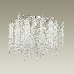 Люстра 5004/8C Odeon Light Серебристый/прозрачный металл/хрусталь