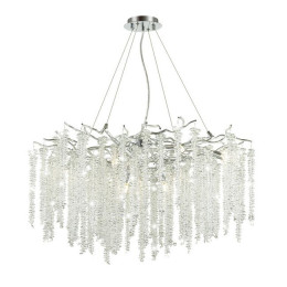 Люстра 5004/14 Odeon Light Серебристый/прозрачный металл/хрусталь