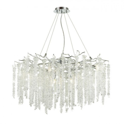 Люстра 5004/14 Odeon Light Серебристый/прозрачный металл/хрусталь