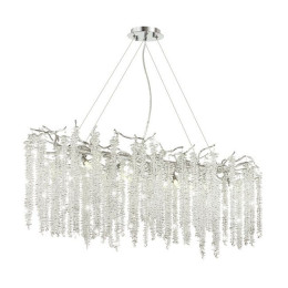 Люстра 5004/12 Odeon Light Серебристый/прозрачный металл/хрусталь