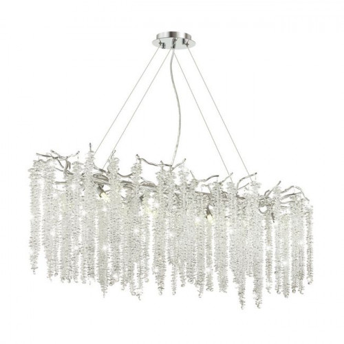 Люстра 5004/12 Odeon Light Серебристый/прозрачный металл/хрусталь