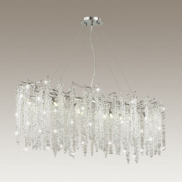 Люстра 5004/12 Odeon Light Серебристый/прозрачный металл/хрусталь