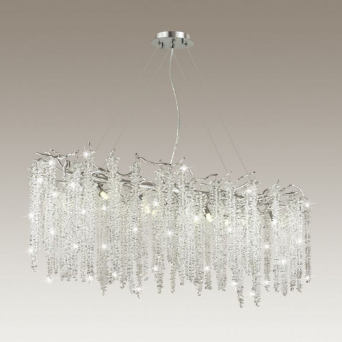 Люстра 5004/12 Odeon Light Серебристый/прозрачный металл/хрусталь
