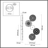 Светильник настенный 5416/25WL Odeon Light Exclusive Хром/разноцветный