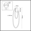 Светильник настенный 4391/20WL Odeon Light Черный