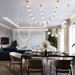 Светильник подвесной 5008/48L Odeon Light Золотой/прозрачный