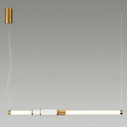 Светильник подвесной 4359/14L Odeon Light Белый мрамор/антич. бронза/металл