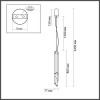 Светильник подвесной 4393/30L Odeon Light Металл/черный