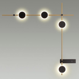 Светильник настенный 6632/15WL Odeon Light Металл/черный/античная бронза