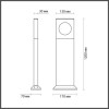 Светильник уличный 6653/10GA Odeon Light Черный/металл