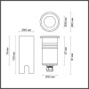 Светильник уличный 6660/1GL Odeon Light Нержавеющая сталь