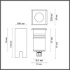 Светильник уличный 6661/1GB Odeon Light Нержавеющая сталь