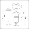 Светильник уличный 6662/3GL Odeon Light Черный/металл
