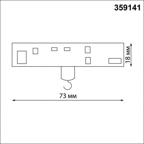 Адаптер 359141 Novotech Черный