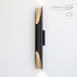 Светильник настенный 6671/16WL Odeon Light Черный/золотое фольгирование