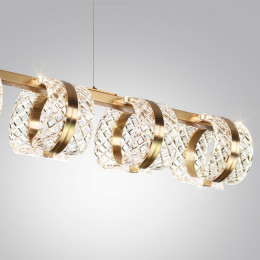 Люстра 5030/40L Odeon Light Античн.бронза/прозрачный