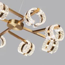 Люстра 5030/53L Odeon Light Античн.бронза/прозрачный