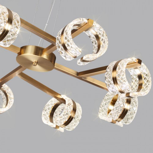 Люстра 5030/53L Odeon Light Античн.бронза/прозрачный
