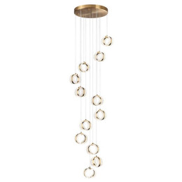 Люстра 5030/83L Odeon Light Античн.бронза/прозрачный