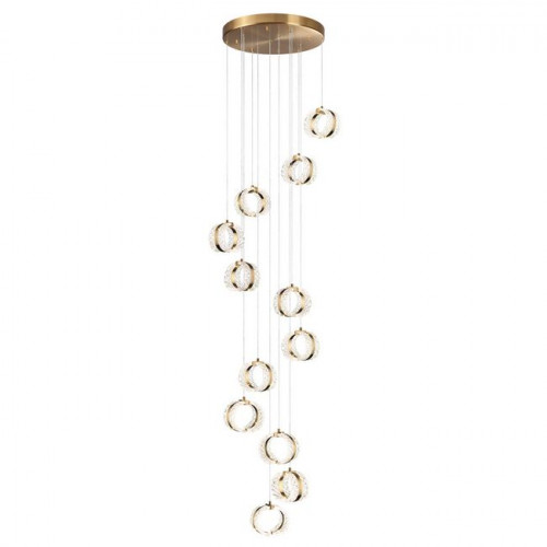 Люстра 5030/83L Odeon Light Античн.бронза/прозрачный