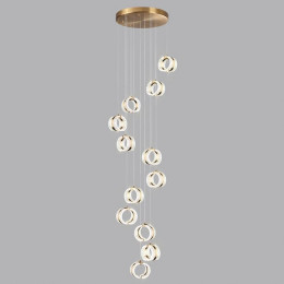 Люстра 5030/83L Odeon Light Античн.бронза/прозрачный