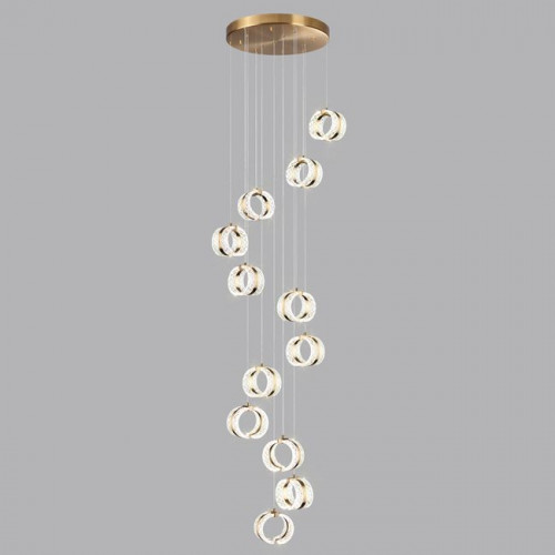 Люстра 5030/83L Odeon Light Античн.бронза/прозрачный
