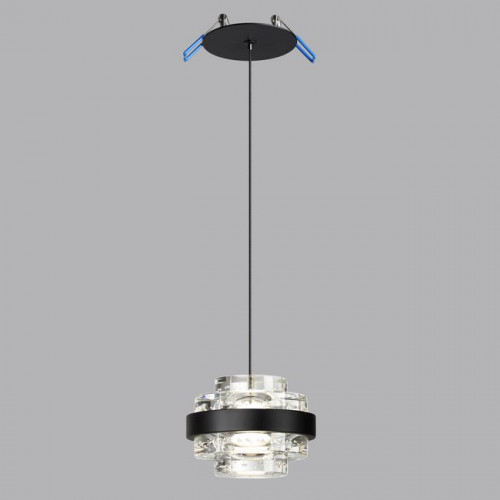 Светильник подвесной 5031/6L Odeon Light Черный/прозрачный