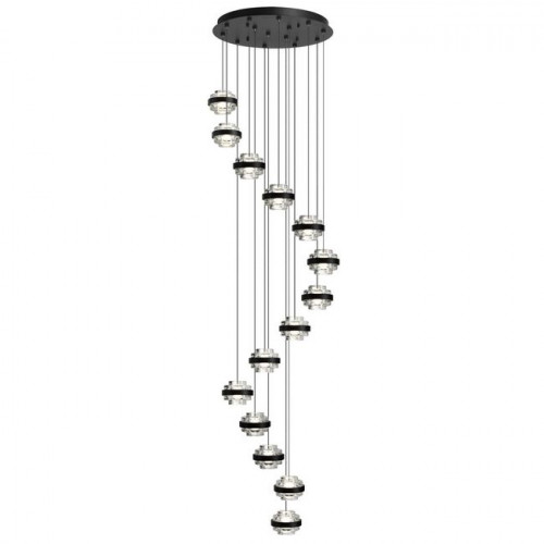 Люстра 5031/80L Odeon Light Черный/прозрачный