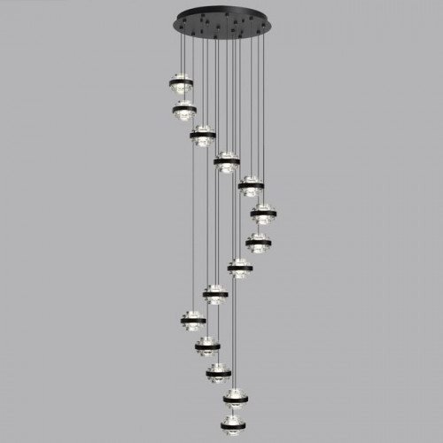 Люстра 5031/80L Odeon Light Черный/прозрачный