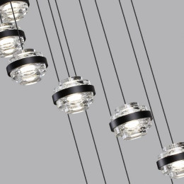 Люстра 5031/80L Odeon Light Черный/прозрачный