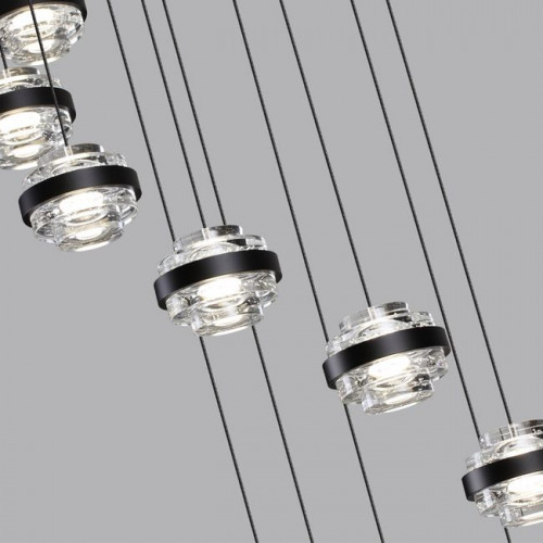 Люстра 5031/80L Odeon Light Черный/прозрачный