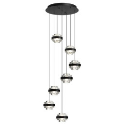Люстра 5031/40L Odeon Light Черный/прозрачный