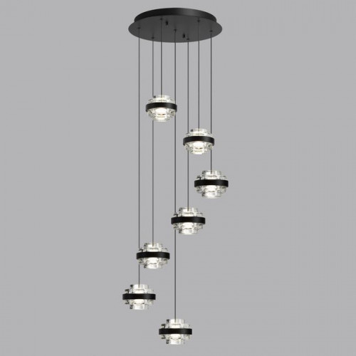 Люстра 5031/40L Odeon Light Черный/прозрачный
