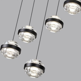 Люстра 5031/40L Odeon Light Черный/прозрачный