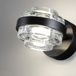 Светильник настенный 5031/6WL Odeon Light Черный/прозрачный